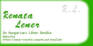 renata lener business card