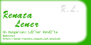 renata lener business card